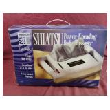 Shiatsu power-kneading body massager. Powers on