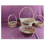 Woven colorful baskets