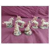 1990s unicorn figurines 3.5" tall