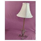 Wood table lamp. Works