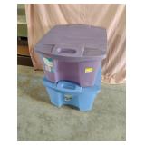 Rubbermaid 18 gal tote with lids