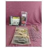 Home and garage organizers, peg hooks, shelf