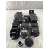 Lot of Camera Flashes and Wide Angle Lense