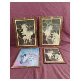 Vintage unicorn wall decor