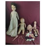Vintage baby doll pieces and misc clothes