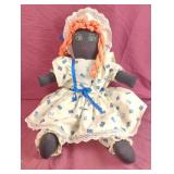 Vintage African Americana handmade doll 20"