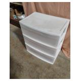 Sterilite 3 Drawer Decorative Plastic Storage