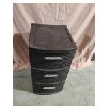 Sterilite 3 Drawer Decorative Plastic Weave