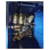 Tote with canning jars