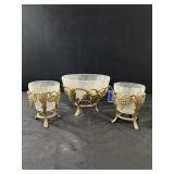 Lot of Home Decor Pieces - Fruit/Punch Bowl
