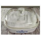 Vintage Corningware Cornflower casserole dish 10