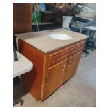 Single vanity bathroom sink 40 x 34 x 22 with