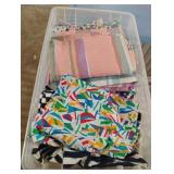 Fabric in a small tote