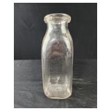 Vintage Clear Glass Milk Bottle "One Pint Liquid