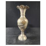 Art Nouveau flower vase with floral design in