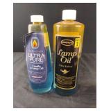 Candle and Lamp oil. 1 is full and 1 is partial