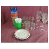 Wine glasses, drinking glasses and more ...