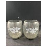 2 Glass Tumblers