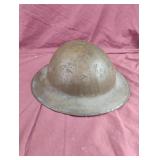Vintage metal military hat