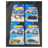 4 hot wheels collectible cars