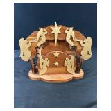 Wooden Angels Spinning Music Box