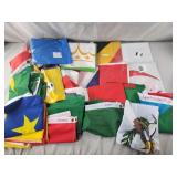 19 assorted flags countries,