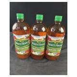 Lot of 3 Apple Cider Vinegar Bottles