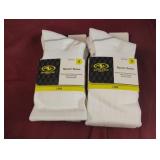 Soccer socks size S. 4 pairs. White