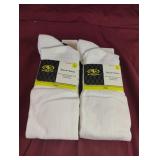 Soccer socks size L. 4 pairs white