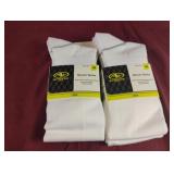 Soccer socks size M. 4 pairs white