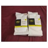 Soccer socks size S. 4 pairs. White