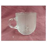 76 Vintage Frosted Arcoroc "Country Wheat" Punch