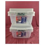 2-18 qt Hefty storage containers with lids