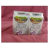 Crayola metallic crayons. 12-8 ct packs