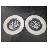 Set of 2 Vintage Avon Hummingbird Crystal Dessert