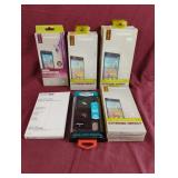 Screen protectors and iPhone X case