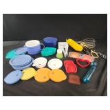 Tupperware soup mug, dip bowls, assorted