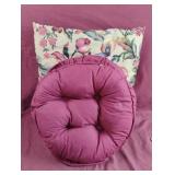 Throw pillow and stool covers