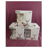 Libbey 16oz Claret goblets. 3 sets of 4