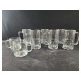 6 Anchor Hocking 20 oz Clear Heavy Glass Beer