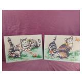 Kittens paintings 14 x 10