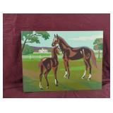 Horses painting 16 x 12