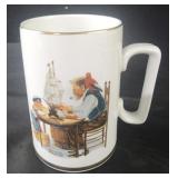Norman Rockwell 4 5" Vintage Coffee Mug FOR A