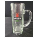 Vintage Heineken glass beer mug 6.5" tall