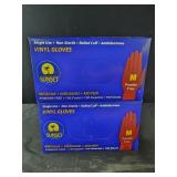 2 pks 100 ct ea Sunset vinyl gloves size medium