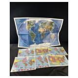 Lot of Maps - Laminated and Fold Out Nat Geo