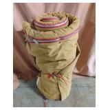 Brown sleeping bag