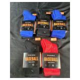 5 pair Sofsole Baseball socks youth XS