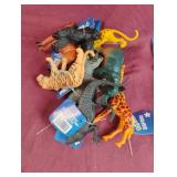 Plastic toy safari animals