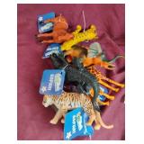 Plastic toy safari animals